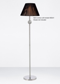 IL30610  Elena Crystal 140cm Floor Lamp 1 Light Without Shade Polished Chrome